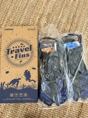 Travel Fins  - Navy/Black